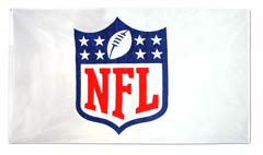 Applique National Football League logo flag