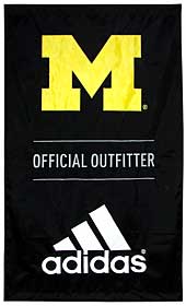 Applique Adidas/University of Michigan banner