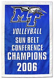 Hand sewn MT 2006 Conference Champions banner