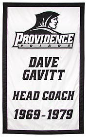 Providece College tribute award banner to Coach Dave Gavitt