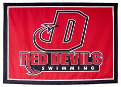 Dickinson Swimming custom travel logo banner